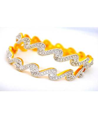 Waves Diamond Bangles 1