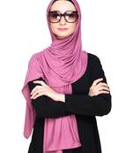 Pink plain jersey hijab
