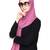 Pink plain jersey hijab