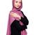 Pink plain jersey hijab