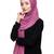 Pink plain jersey hijab