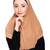 Fawn plain jersey hijab
