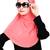 Peach plain jersey hijab