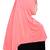 Peach plain jersey hijab