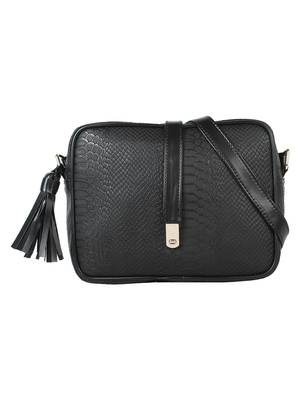 Lychee Bags Girls Black PU Anne Sling 1