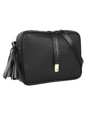 Lychee Bags Girls Black PU Anne Sling 2