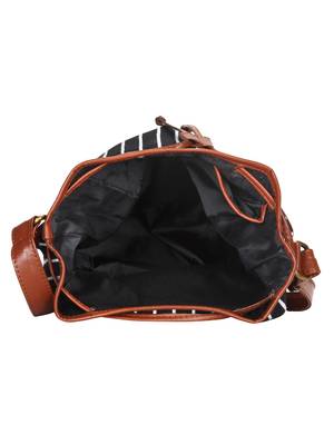 Lychee Bags Canvas Shaun Sling Bag for Girls (Black) 4