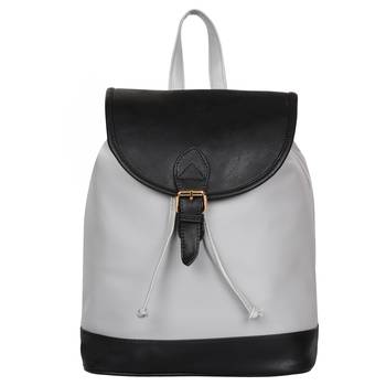 Lychee Bags PU Grey_Black Kim Backpack for Girls 1