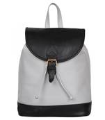 Lychee Bags PU Grey_Black Kim Backpack for Girls