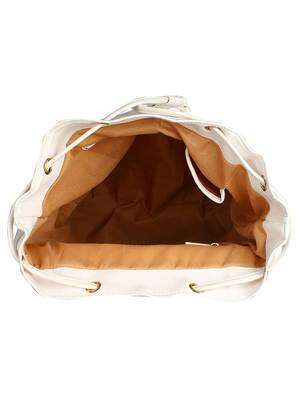Lychee Bags PU Kim Backpack for Girls(White) 4