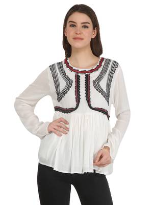 Multicolor printed rayon party-tops 1