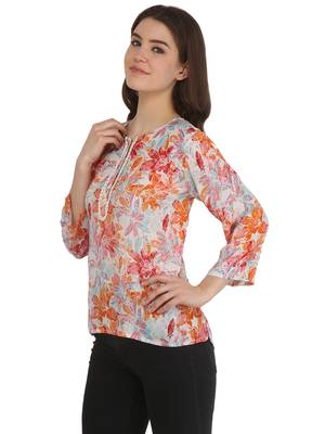Multicolor printed rayon party tops 2