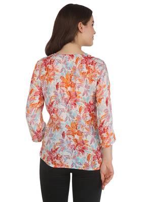 Multicolor printed rayon party tops 3