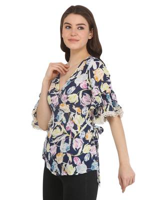 Multicolor printed rayon party tops 2