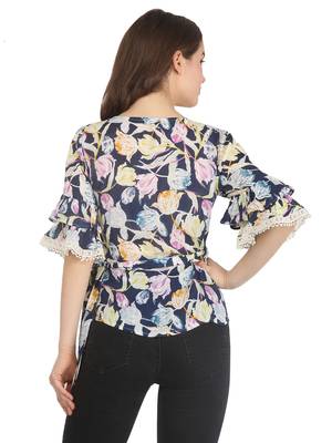 Multicolor printed rayon party tops 4