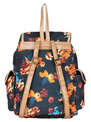 Lychee Bags Canvas Black Aria Backpack for Girls 3