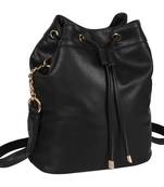 Lychee Bags Pu Black  Sling Bag