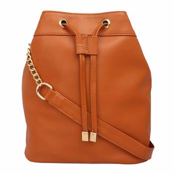 Lychee Bags Pu Beige Sling Bag 1
