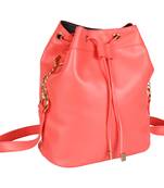 Lychee Bags Pu Pink Sling Bag