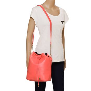 Lychee Bags Pu Pink Sling Bag 5