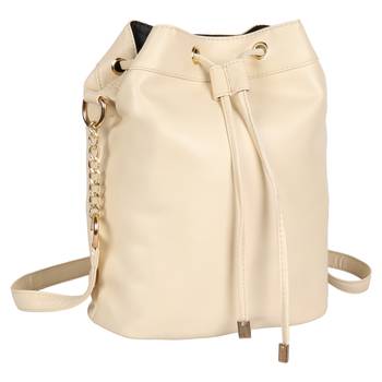 Lychee Bags Pu Cream Sling Bag 1