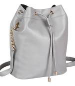 Lychee Bags Pu Grey Sling Bag