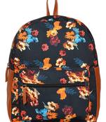 Lychee Bags Canvas Black  Cabby Backpack for Girls