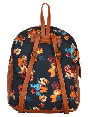 Lychee Bags Canvas Black  Cabby Backpack for Girls 3