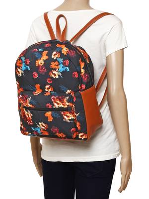 Lychee Bags Canvas Black  Cabby Backpack for Girls 5