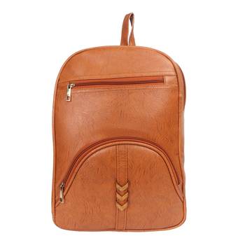 Lychee bags Woman's macy Beige  pu Backpack 2