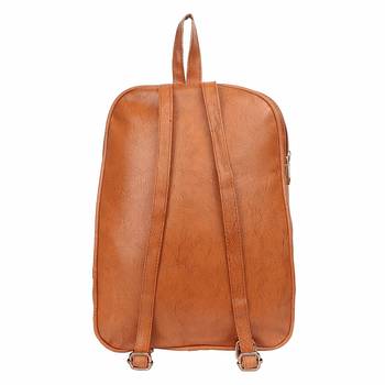 Lychee bags Woman's macy Beige  pu Backpack 4