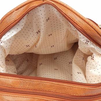 Lychee bags Woman's macy Beige  pu Backpack 5