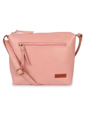 Lychee Bags Women's Peach  Pu Sling Bag 1