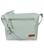 Lychee Bags Women's Green Pu Sling Bag
