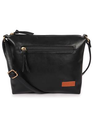 Lychee Bags Women's Black  Pu Sling Bag 1