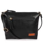 Lychee Bags Women's Black  Pu Sling Bag