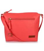 Lychee Bags Women's Pink Pu Sling Bag