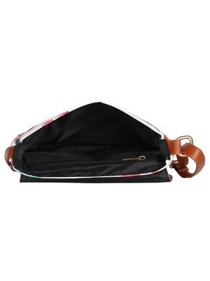 Lychee Bags Canvas Multicolor Heart Printed Sling Bag 4