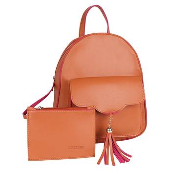 Lychee Bags PU Tan Backpack for Girls 1