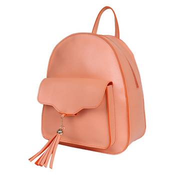 Lychee Bags PU Peach Backpack for Girls 4