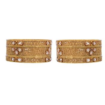 Gold Traditional Royal  Look Bangle 1