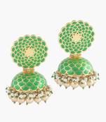 Green Enamel Jhumkay