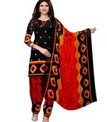 Multicolor Printed Crepe Salwar