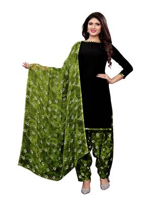 Black Printed Crepe Salwar 1