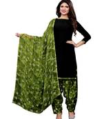 Black Printed Crepe Salwar