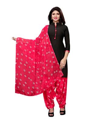 Black Printed Crepe Salwar 1