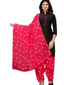 Black Printed Crepe Salwar