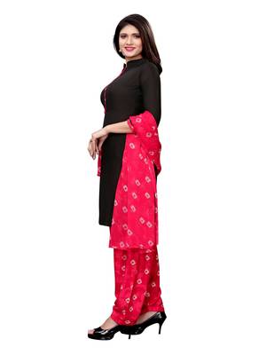 Black Printed Crepe Salwar 3