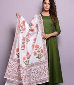 Green plain rayon kurta sets