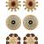 Set Of Three Ethnic Beauty Studs